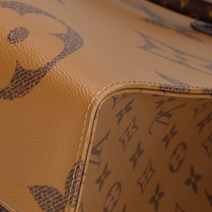 LOUISVUITTON OnTheGo Monogram Leather Bag Brown Size GM