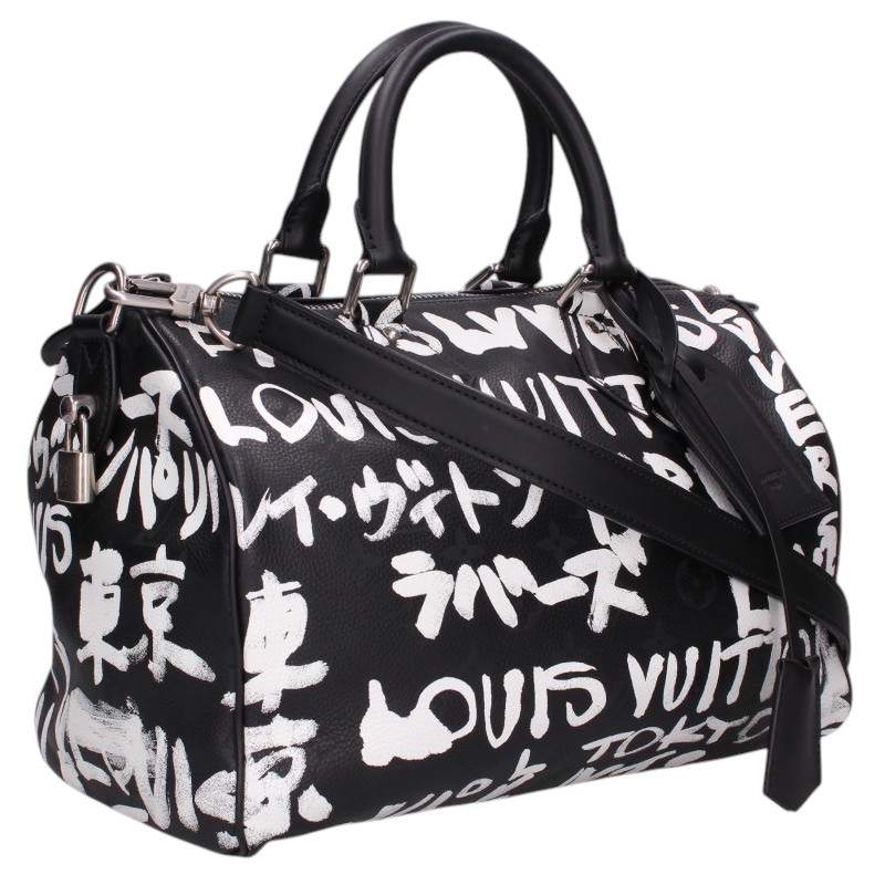 LOUISVUITTON Speedy P9 Scribble Graffiti Monogram Bag