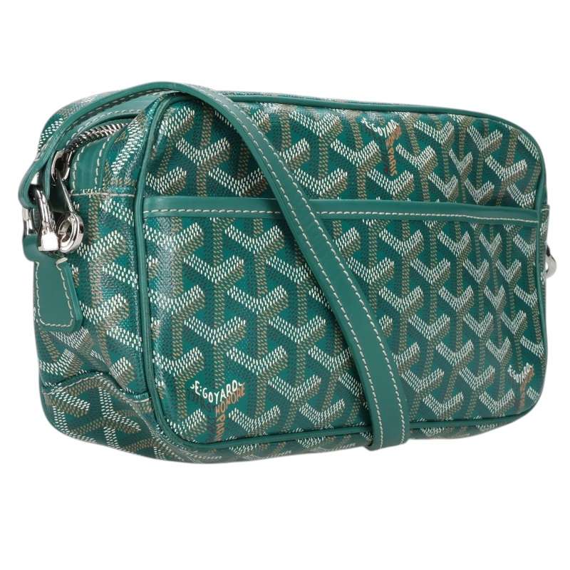 GOYARD Cap Vert PM PVC Coated Leather Bag Green Size PM