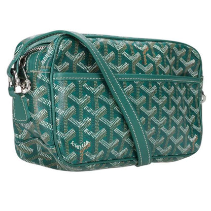 GOYARD Cap Vert PM PVC Coated Leather Bag Green Size PM
