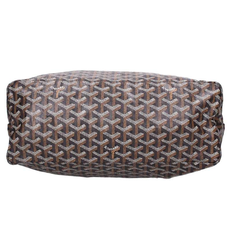 GOYARD Boheme Hobo PVC Monogram Shoulder Bag Black