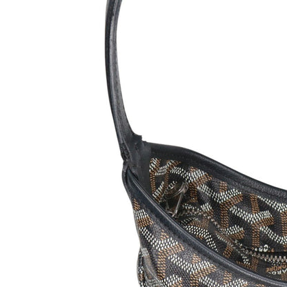 GOYARD Boheme Hobo PVC Monogram Shoulder Bag Black