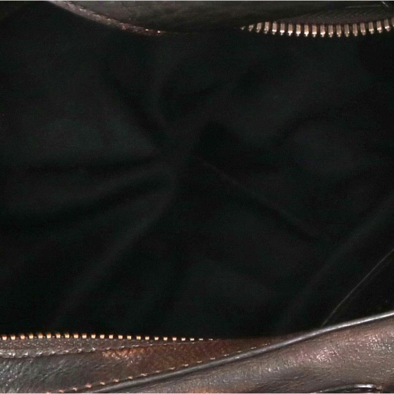 BALENCIAGA Super Busy Leather Shoulder Bag Brown