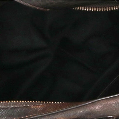 BALENCIAGA Super Busy Leather Shoulder Bag Brown
