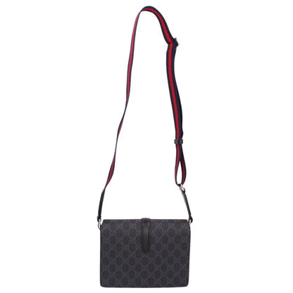 GUCCI Black GG Supreme Shoulder Bag