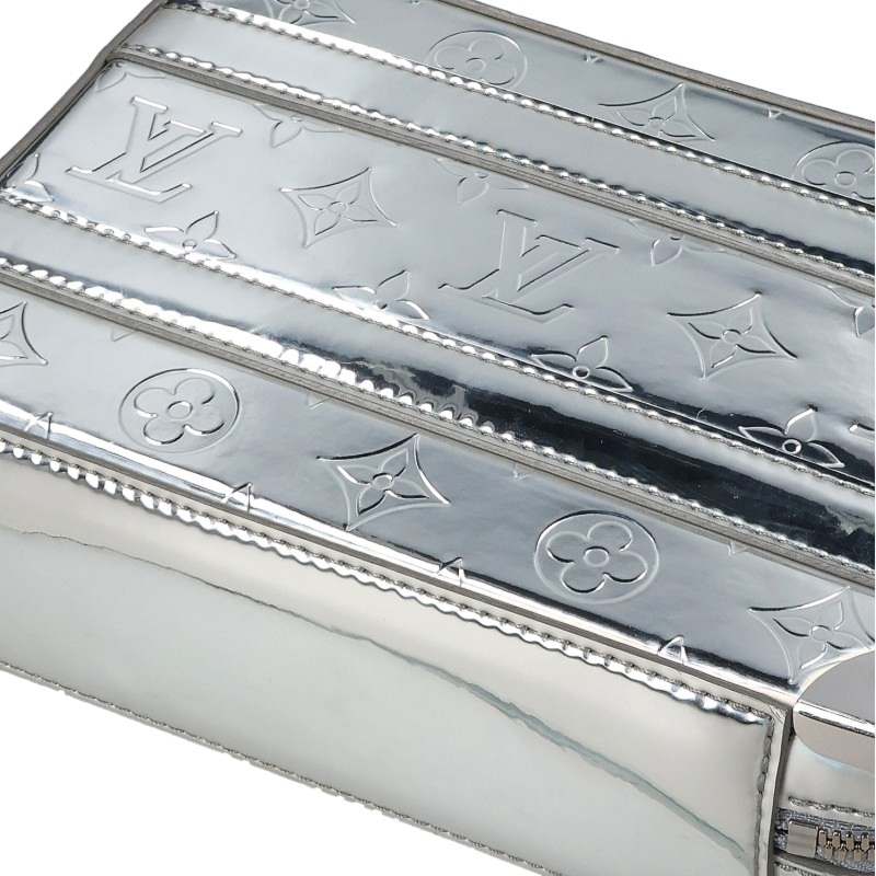 LOUISVUITTON Monogram Mirror Soft Trunk Bag Silver