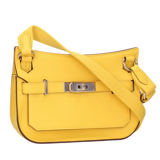 HERMES Gypsiere Mini Swift Jaune Naple Shoulder Bag