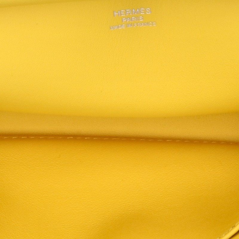 HERMES Gypsiere Mini Swift Jaune Naple Shoulder Bag