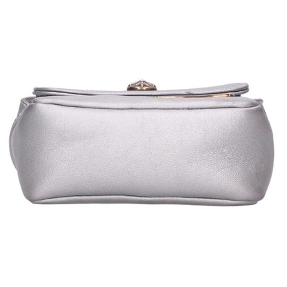 Chrome Hearts HOT POT Cross Ball Button Leather Bag Silver