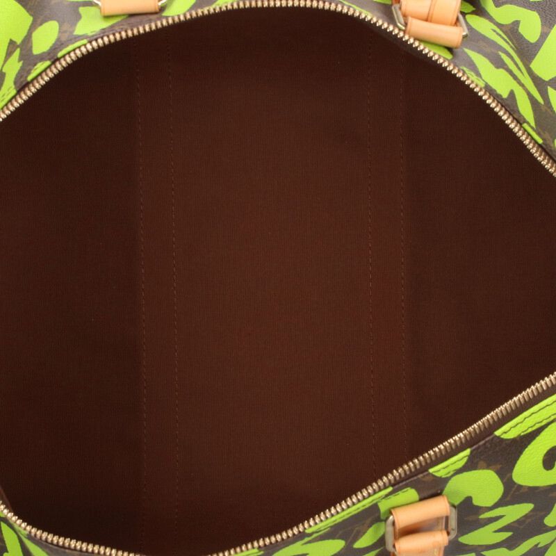 LOUISVUITTON Keepall 50 Graffiti Vert Duffel Size ONE SIZE