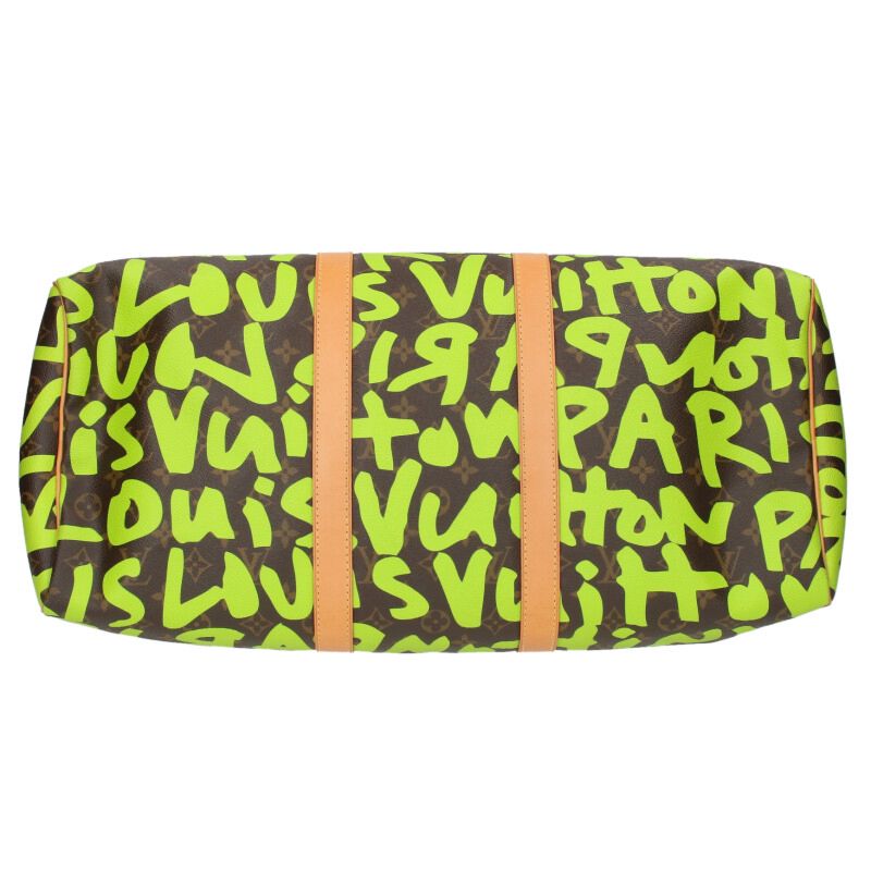 LOUISVUITTON Keepall 50 Graffiti Vert Duffel Size ONE SIZE