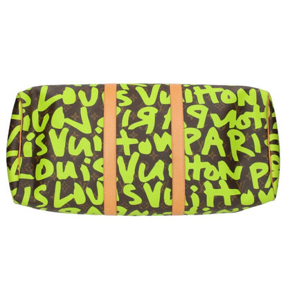 LOUISVUITTON Keepall 50 Graffiti Vert Duffel Size ONE SIZE