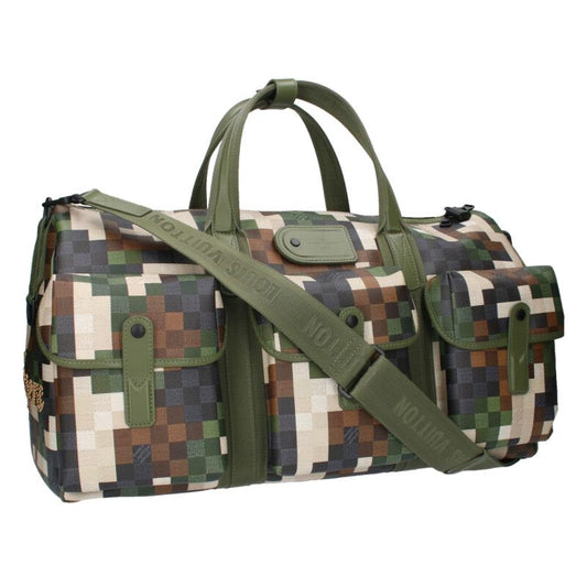 LOUISVUITTON Damouflage Leather Keepall 55 Size ONE SIZE