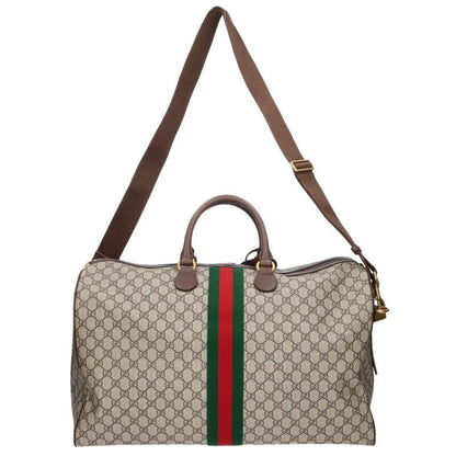 GUCCI GG Supreme 2WAY Boston Bag Brown Size ONE SIZE
