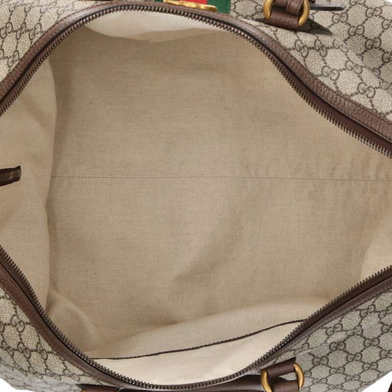 GUCCI GG Supreme 2WAY Boston Bag Brown Size ONE SIZE