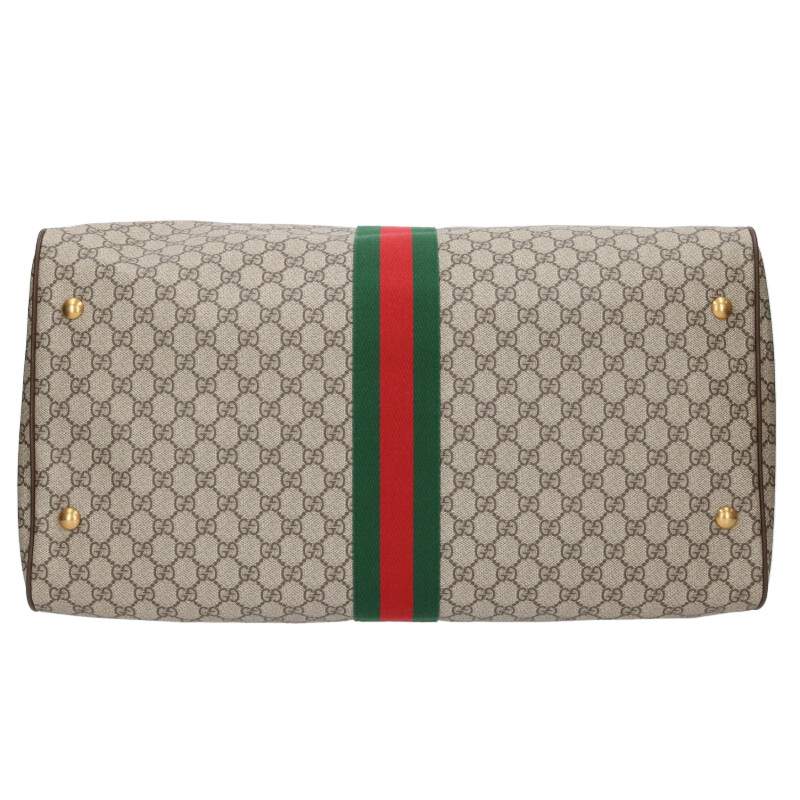 GUCCI GG Supreme 2WAY Boston Bag Brown Size ONE SIZE
