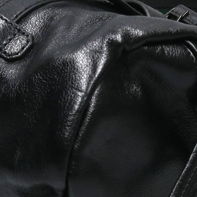 GUCCI Double G Small Duffle Boston Bag Black Size ONE SIZE