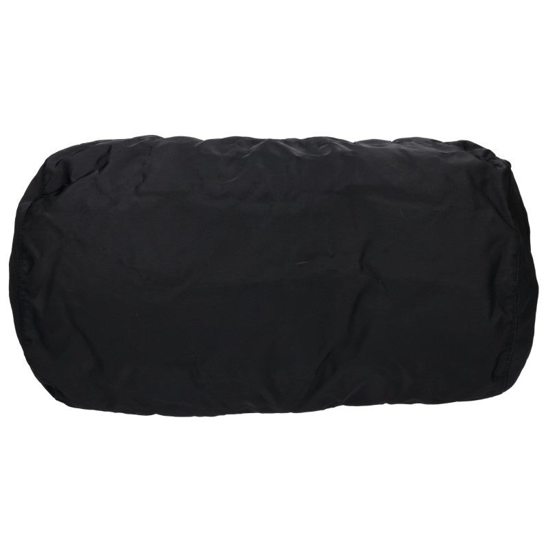 PRADA Triangle Logo Nylon Boston Bag Black