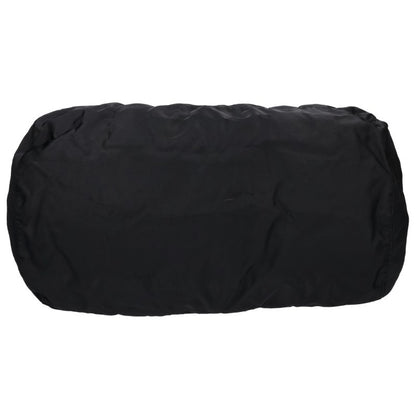 PRADA Triangle Logo Nylon Boston Bag Black