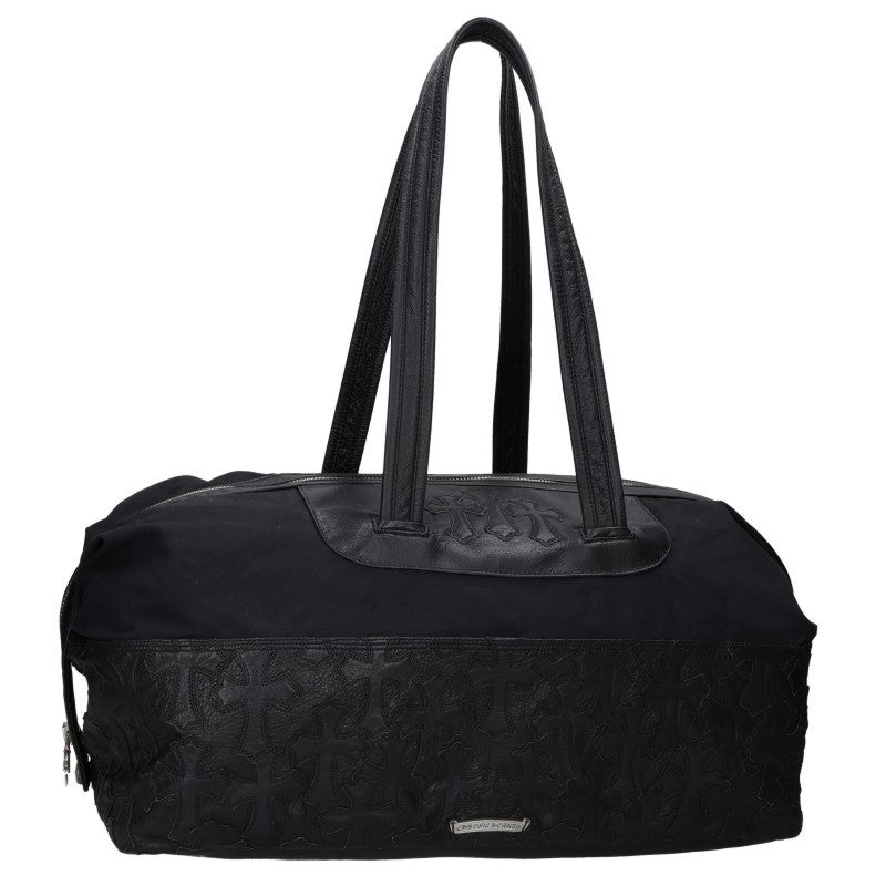 Chrome Hearts Cemetery Cross Duffle Bag Black Size ONE SIZE