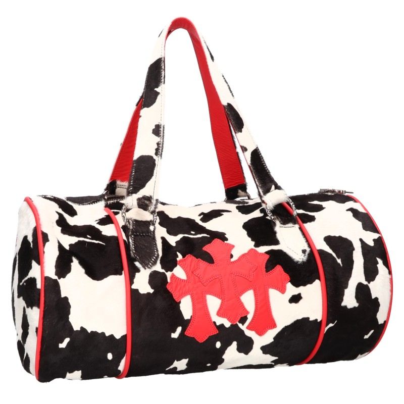 Chrome Hearts Duffle Cemetery Cross Boston Bag Size ONE SIZE