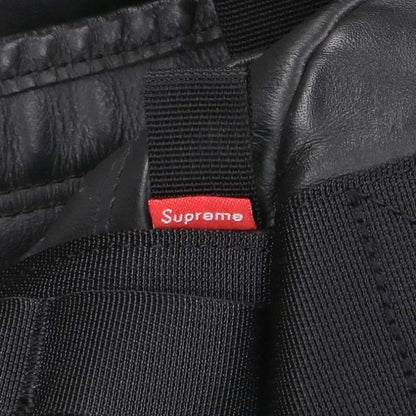 SUPREME 17AW TNF Leather Base Camp Duffel Bag Size ONE SIZE