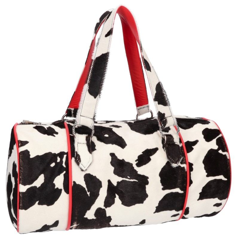 Chrome Hearts Cross Patch Calf Hair Boston Bag Size ONE SIZE