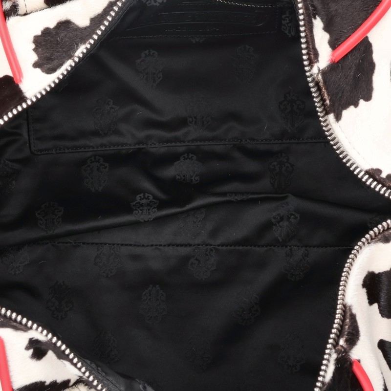 Chrome Hearts Cross Patch Calf Hair Boston Bag Size ONE SIZE