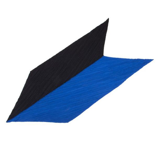 ISSEY MIYAKE Bi-Color Pleated Black Blue Stole