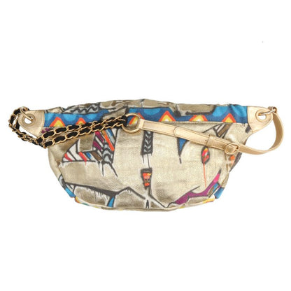 CHANEL Egypt Graffiti Chain Waist Bag Gold
