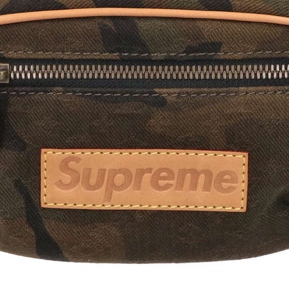 SUPREME LOUISVUITTON Camouflage Monogram Waist Bag Brown One Size