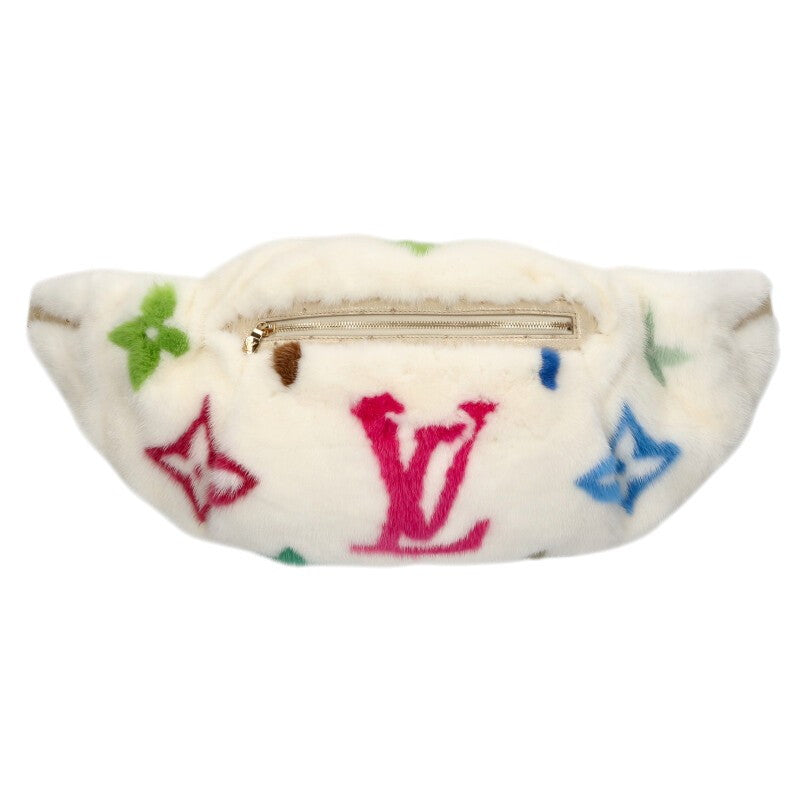 LOUISVUITTON Murakami Monogram Mink Fur Bumbag Size ONE SIZE