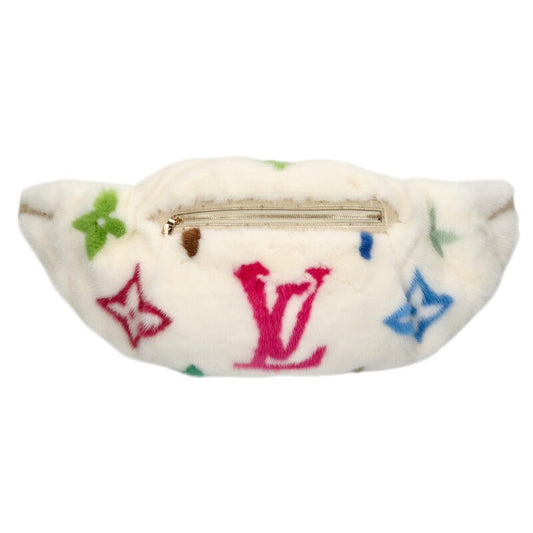 LOUISVUITTON Murakami Monogram Mink Fur Bumbag Size ONE SIZE