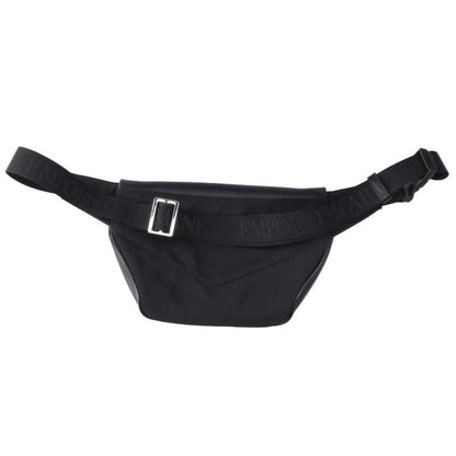 EMPORIO ARMANI Y217J Logo Plate Leather Waist Size ONE SIZE