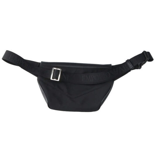 EMPORIO ARMANI Y217J Logo Plate Leather Waist Size ONE SIZE