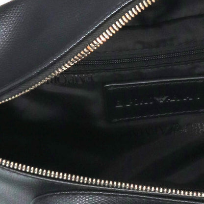 EMPORIO ARMANI Y217J Logo Plate Leather Waist Size ONE SIZE