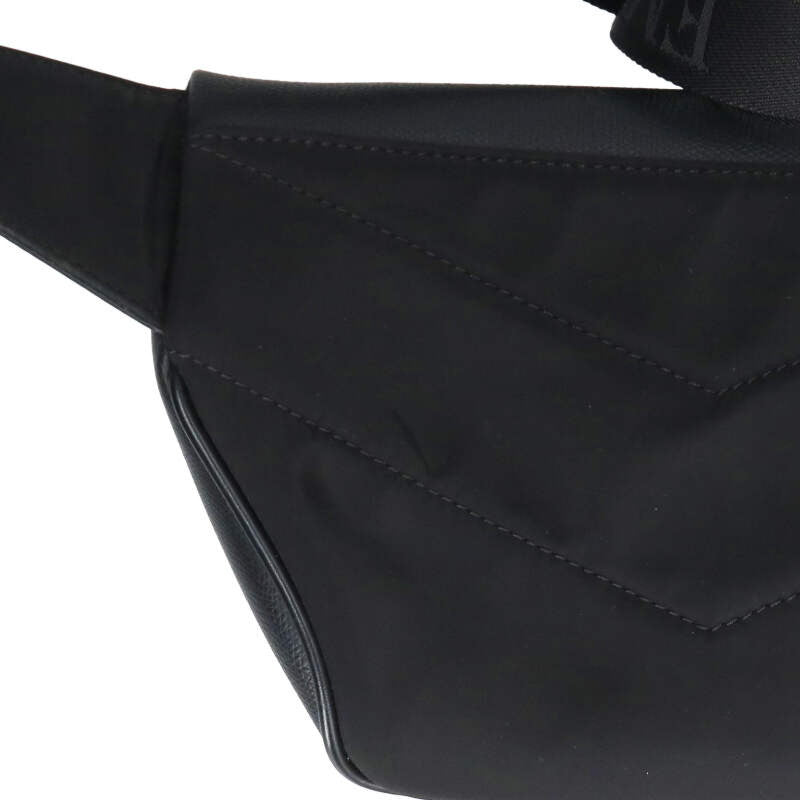 EMPORIO ARMANI Y217J Logo Plate Leather Waist Size ONE SIZE