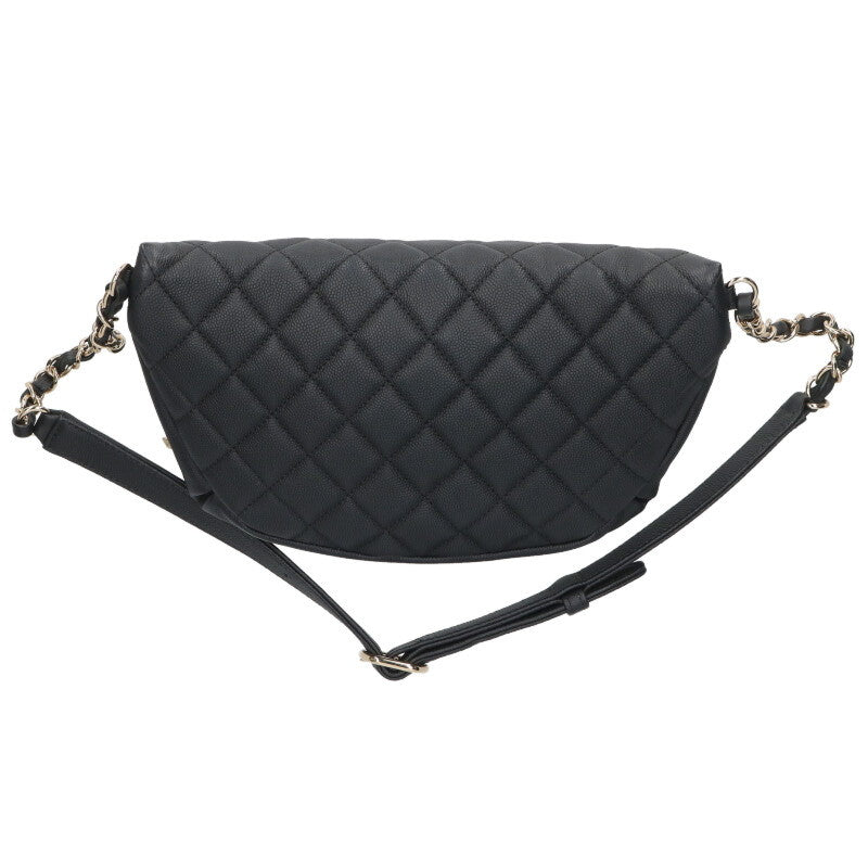 CHANEL AS0465 Matelasse Caviar Skin Belt Bag Size ONE SIZE