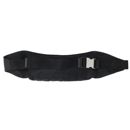Prada Black Triangle Logo Nylon Belt Bag