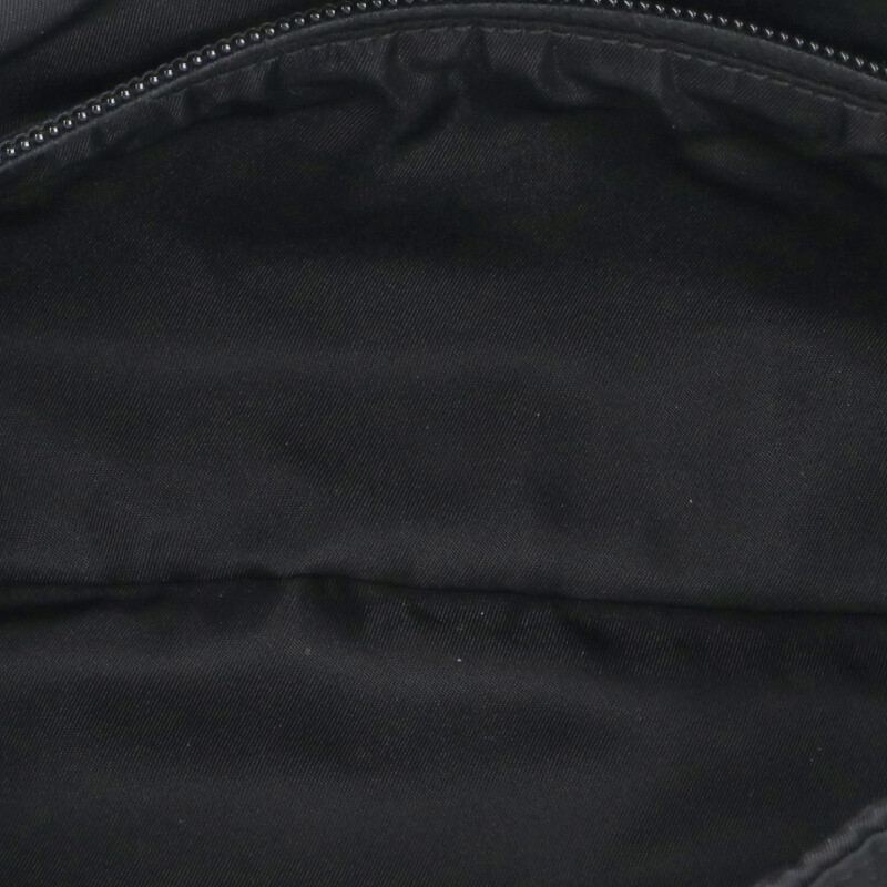 Prada Black Triangle Logo Nylon Belt Bag