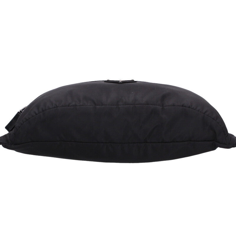 Prada Black Triangle Logo Nylon Belt Bag