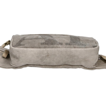 READYMADE Cotton Body Waist Bag Gray x Silver One Size