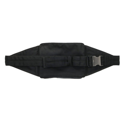 PRADA Triangle Logo Nylon Waist Bag Black Size ONE SIZE
