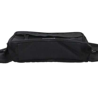 PRADA Triangle Logo Nylon Waist Bag Black Size ONE SIZE