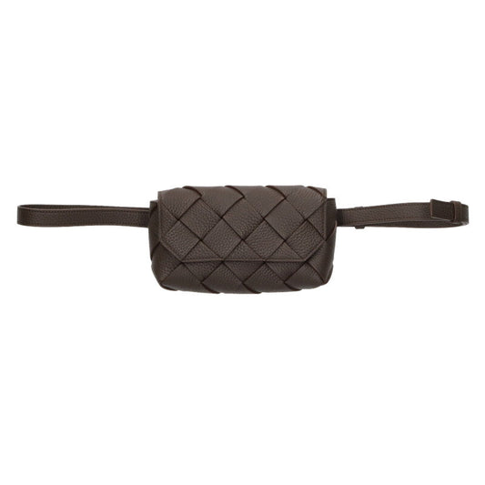 BOTTEGA VENETA Diago Leather Waist Bag Brown Size ONE SIZE