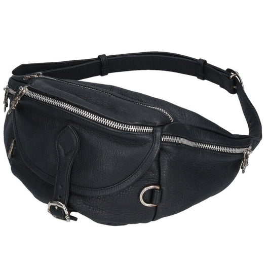 Chrome Hearts #1 SNAT PACK Dagger Zip Leather Bag Black