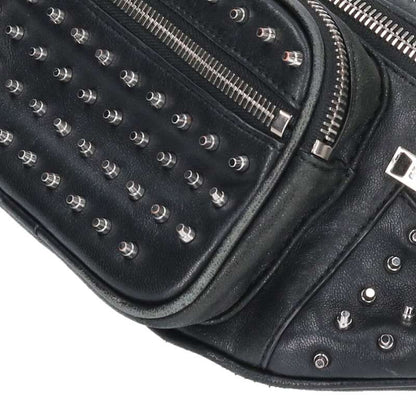 ALEXANDER WANG Studded Leather Waist Bag Black Size ONE SIZE
