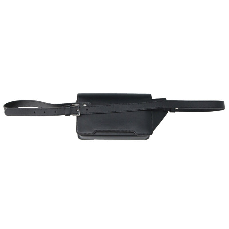 MARNI Trunkaroo Leather Sling Bag Black/Silver Size ONE SIZE