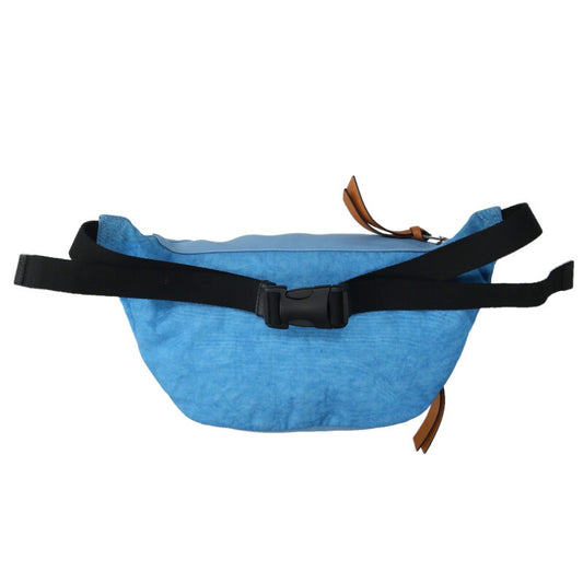 LOEWE Puffy Anagram Nylon Leather Bumbag Blue Size ONE SIZE