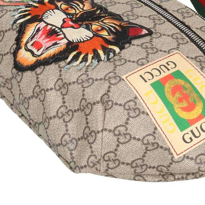 GUCCI GG Supreme Angry Cat Waist Bag Beige Size ONE SIZE